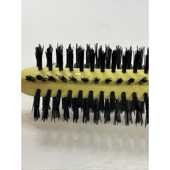 Vintage 1970's Avon Yellow Full Round Brush Petite 7" Black Bristle - Picture 6 of 6